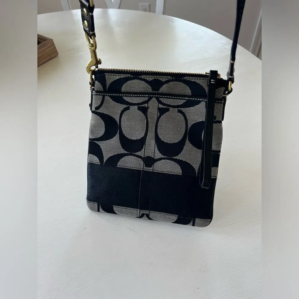 Coach Black and Gray Crossbody Bag; NWOT! Perfect Condition!